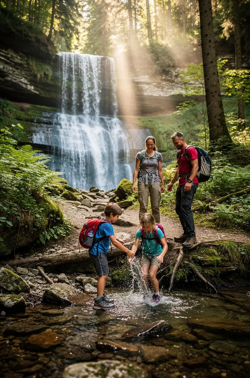 Small fishing village nestled on the edge of a scenic river, showcasing local architecture and nature.